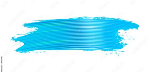 Horizontal Realistic Light Blue Brush Stroke Paint Texture Design