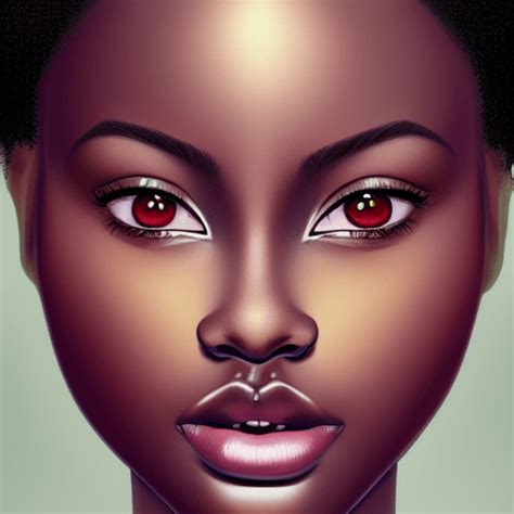 Beautiful Dark Skinned Woman Graphic · Creative Fabrica