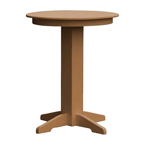 Some of our bar tables are available in a variety of colours and are either feature impact resistant abs plastic, black or clear glass top, faux leather covering, wenge melamine table top and/or a steel. Round Recycled Plastic Bar Table - 33" Or 44" - Furniture ...