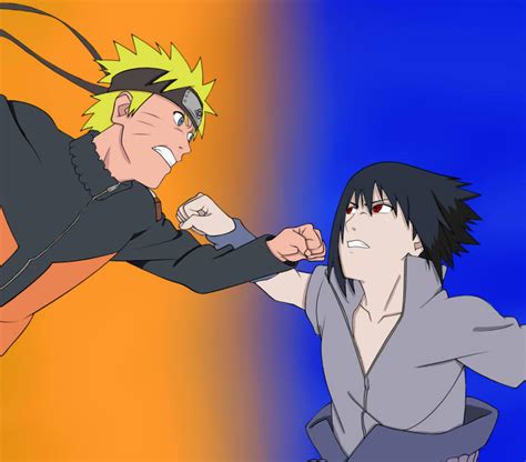 Naruto Vs Sasuke By Xrainingxcolourx On Deviantart