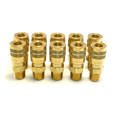 10 Foster Quick Connect 3 8 Male NPT Air Hose Coupler M Style EBay