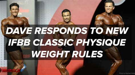 Dave Responds To New Ifbb Classic Physique Rules Youtube