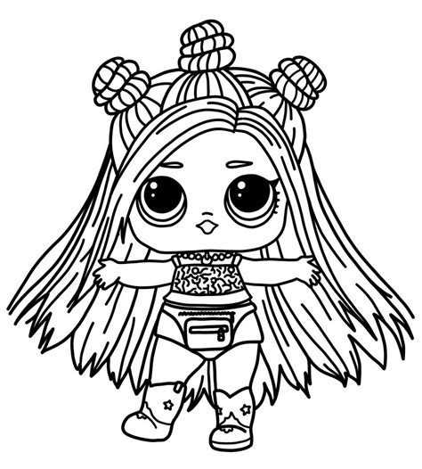 Colouring Pages Coloring Page Lol Doll New Summer Series Ultra