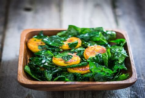 Sweet Potato And Spinach Salad Gourmet Cooking Blog