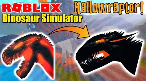 Roblox Dinosaur Simulator New Hallowraptor Revealed Youtube