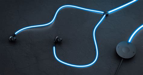 Laser Light Glow Headphones Pulse To The Music And Wearers Heart Beat