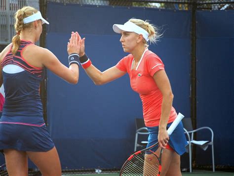 Ekaterina Makarova And Elena Vesnina At Us Open Day Flickr