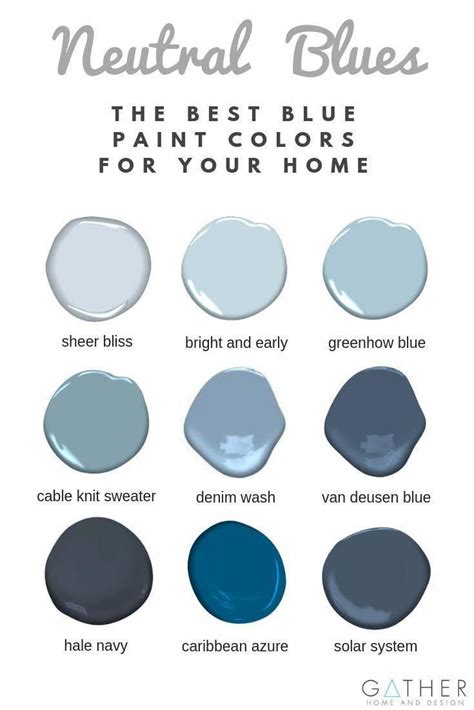 Best Blue Paint Colors Coloredoy