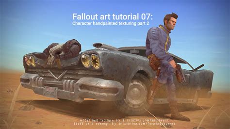 Fallout Art Tutorial 07 Character Handpainted Texturing Part 2