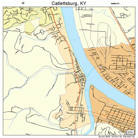 Catlettsburg Kentucky Street Map 2113420