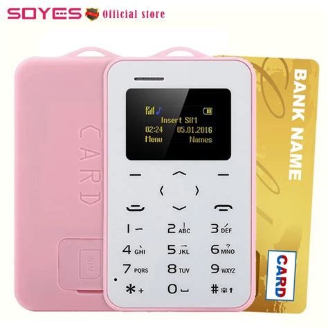 Original Soyes C6 Mini Card Phones Slim Thin Student Kid Girl Ultra