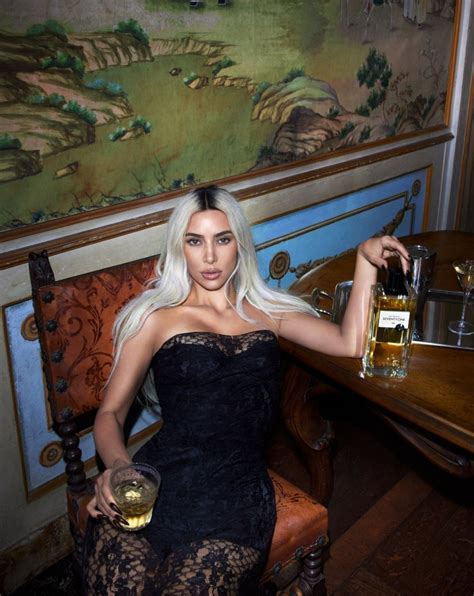 kim kardashian exudes sex appeal in a gin brand s advertising campaign months after declaring