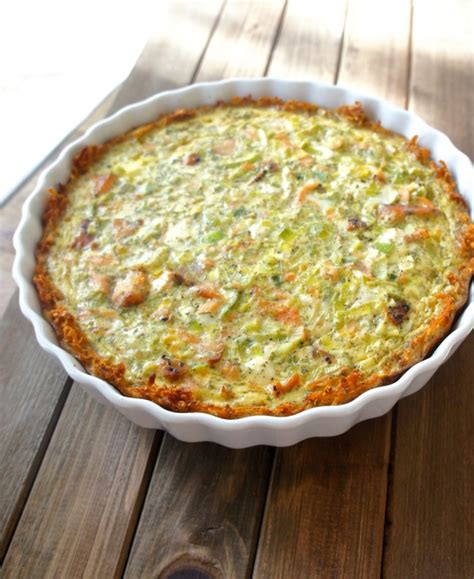 Smoked Salmon Quiche With Crispy Potato Crust A Love Letter To Food
