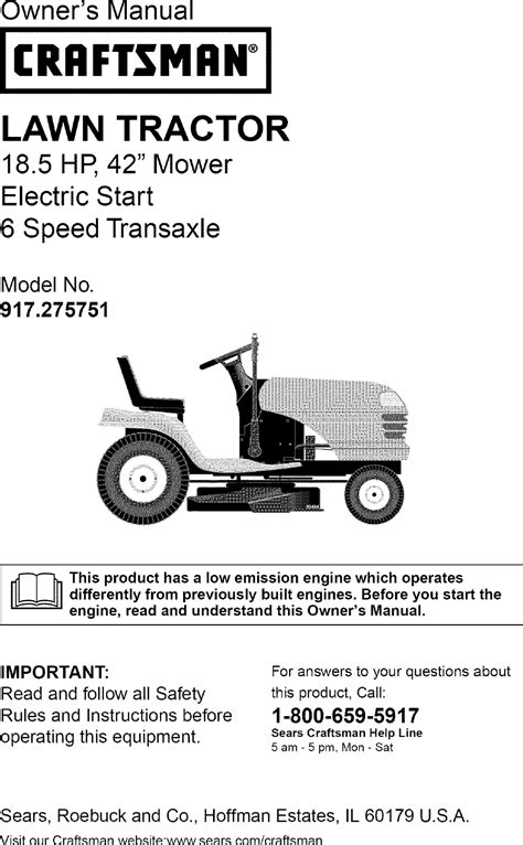 Sears Craftsman Lawn Mower Manuals Online
