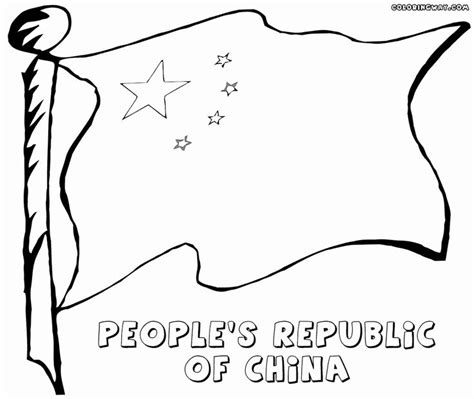 Chinese Flag Coloring Page Unique Chinese Flag Drawing At Getdrawings