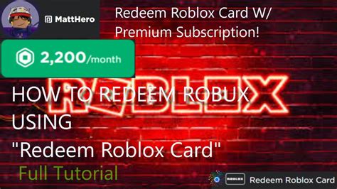 How To Redeem Robux Code Using Roblox Card Full Tut Youtube
