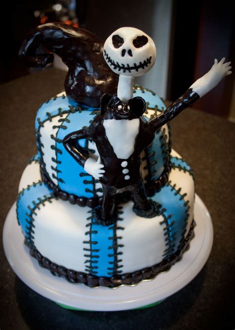 I used the packaging from the characters as a background for the cake. Nightmare Before Christmas Birthday Cake Nightmare Before Christmas Birthday Cake My boyfriend ...