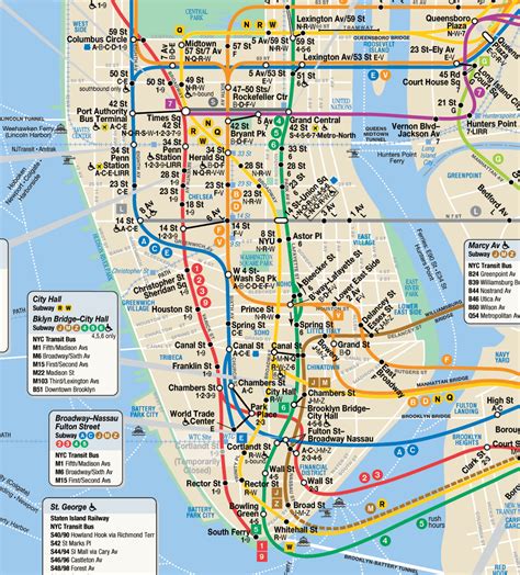 New York City Subway Map New York City Mappery
