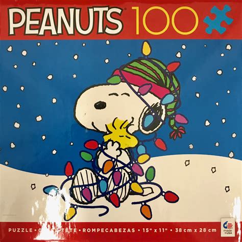 Ceaco Peanuts Holiday Snoopy Puzzle 100 Piece