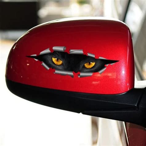 New 3d Car Styling Funny Cat Eyes Peeking Car Sticker Waterproof