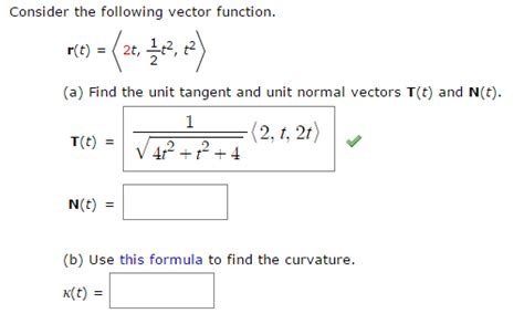 solved consider the following vector function r t rang
