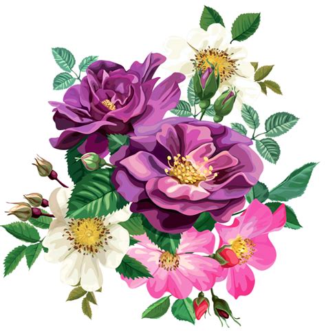 Rose Bouquet Clİpart Transparent Design Patterns Studio Цветочное