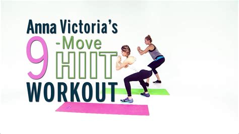 anna victoria s 9 move hiit workout will tone your entire body youtube