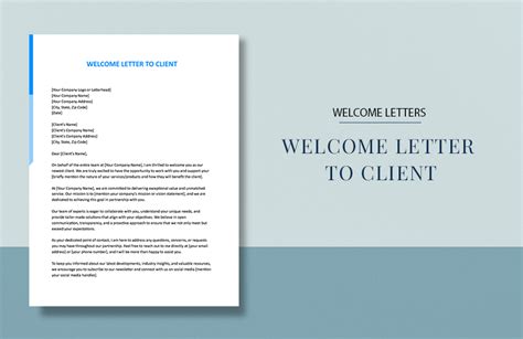 17 Printable Welcome Letter To Client Forms And Templ
