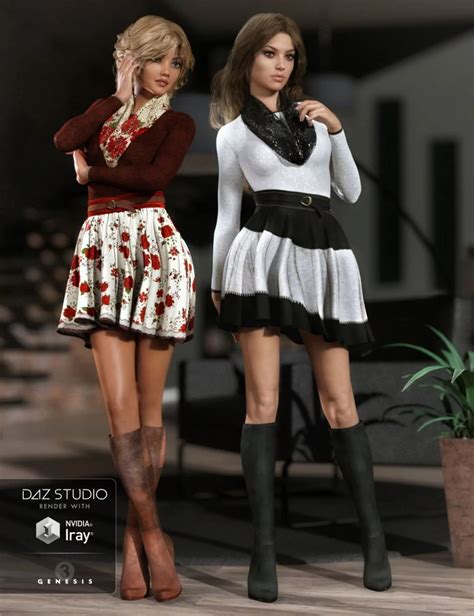 First Date Outfit Textures ⋆ Freebies Daz 3d