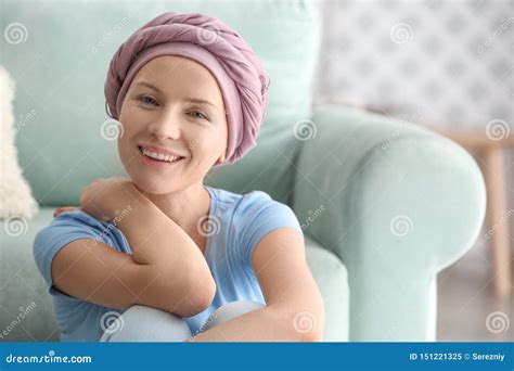 Happy Woman After Chemotherapy At Home Stock Image Image Of Happy Caucasian