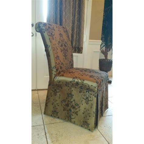 You can even make some pillowcases seamlessly in a variety of colors and swap them out throughout the. Skirted Parsons Chairs - Set of 6 | Chairish