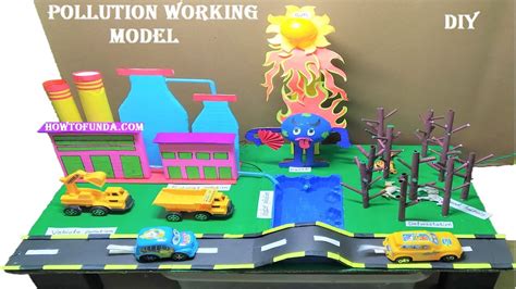 Pollution Working Model Science Project Water Air Land Pollution
