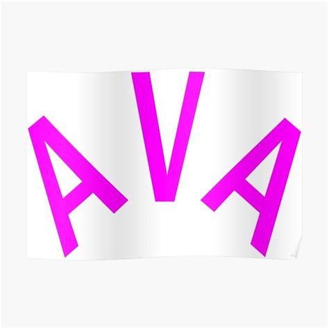 Ava Name Posters Redbubble