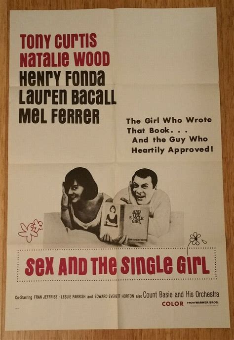 Sex And The Single Girl 1964 Original 1 Sheet 27x41 Tony Curtis Natalie Wood Ebay