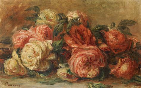 Pierre Auguste Renoir Still Life With Roses Tuttart