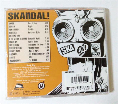 Ska Ska Skandal No 4 German Ska Compilation Pork Pie 1996 Tulipstuff