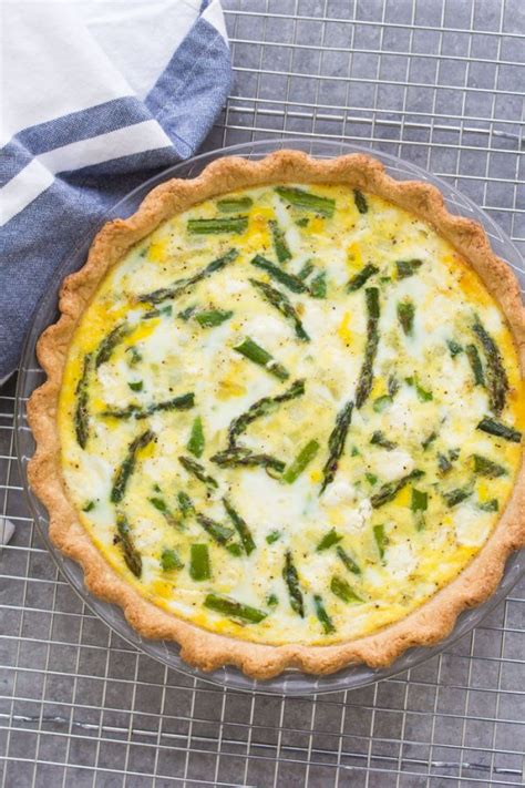 Asparagus Quiche With Goat Cheese