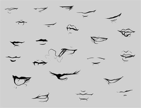 Mouth Reference By Ryky On Deviantart Mouth Drawing Art Reference