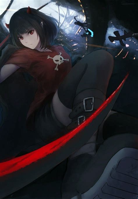 Cool Dark Anime Girl Wallpapers Top Free Cool Dark Anime Girl Backgrounds WallpaperAccess