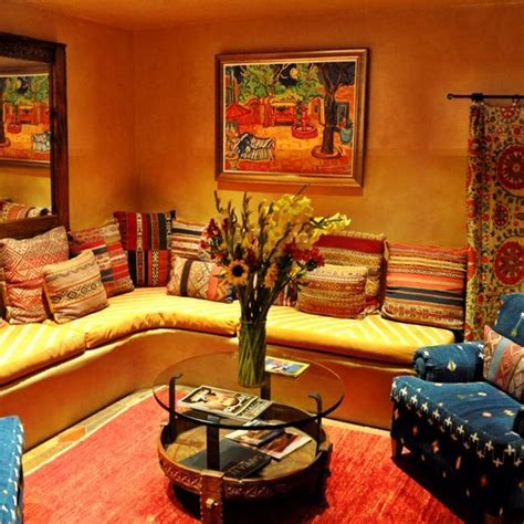 Interiors Mexican Bedroom Decor Colorful Interior Design Santa Fe Decor