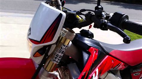 Here are a few clips that i have thrown together in loving memory of my crf450x street legal supermoto which has now gone to a. 2005 Honda Crf450x CA street legal dual sport - YouTube