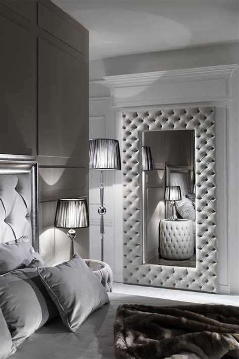 Check spelling or type a new query. Large Modern Button Upholstered Nubuck Leather Wall Mirror ...