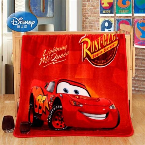 Disney Red Lightning Mcqueen 95 Car Soft Fleece Blankets Throw