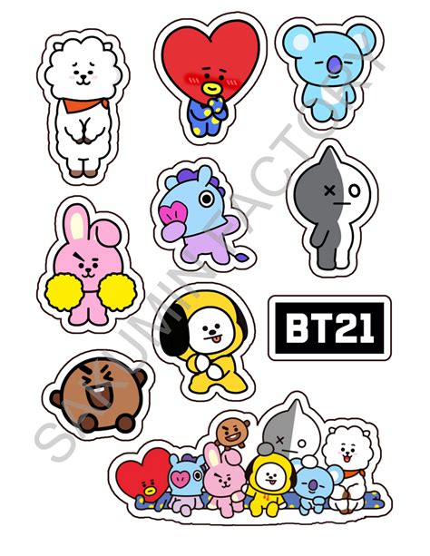 Excited To Share This Item From My Etsy Shop 2 Sets Bt21 Instant