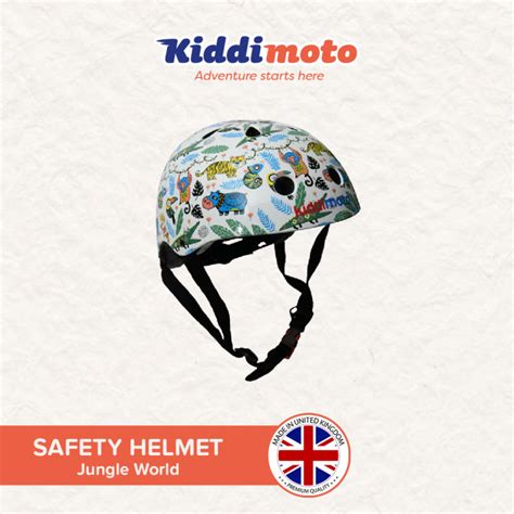 Kiddimoto Jungle World Safety Helmet For Kids Small Lazada Ph