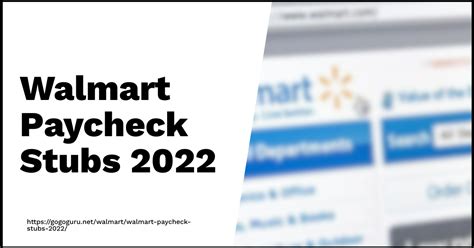 Walmart Paycheck Stubs 2022 Go Guru