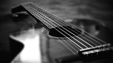 Acoustic Guitar Black And White Wallpapers Hd Hd Wallpapers Desktop