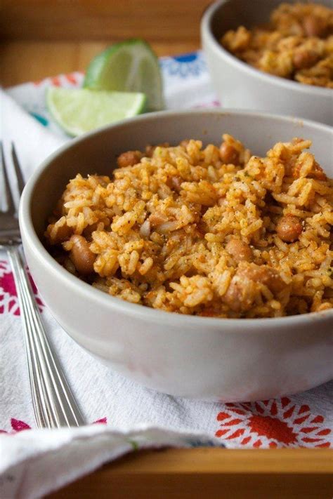 Please read the disclosure policy. Puerto Rican Rice + Beans | Recipe | Food recipes, Bean ...
