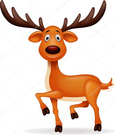 Deer Cartoon — Stock Vector © Tigatelu 19578559