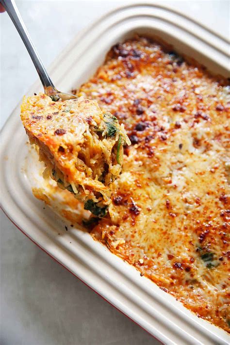 Italian Style Spaghetti Squash Casserole Lexis Clean Kitchen